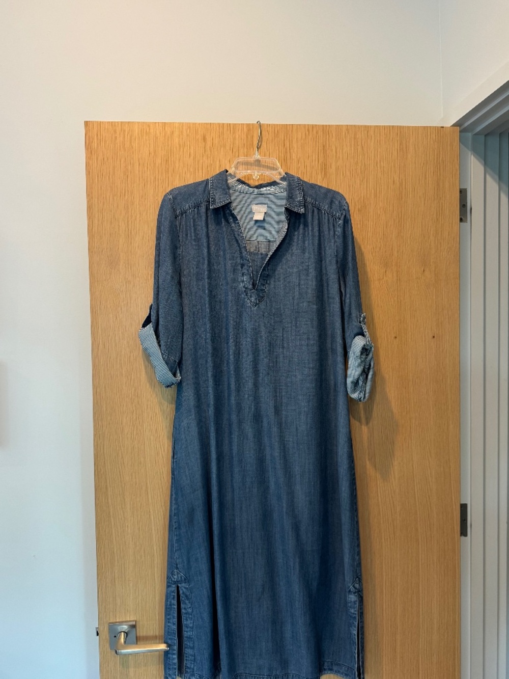 Chicos Midi Tencel shirt dress, size 2 chicos sizing (about a 10)